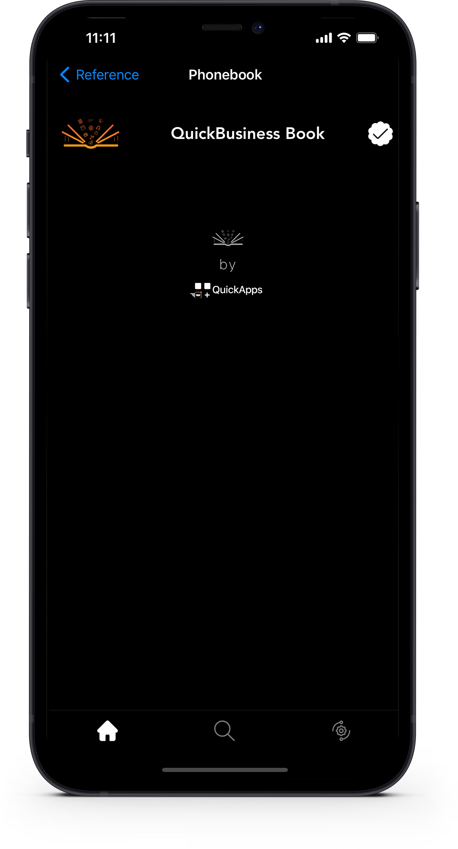 quick business book app screenshot